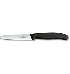 Victorinox Soyma Bıçağı Sivri Siyah 10 cm