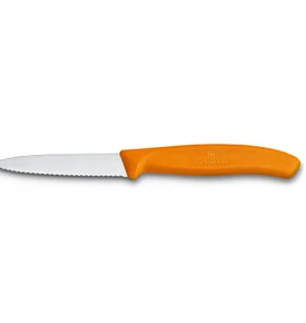 Victorinox Tırtıklı Soyma Bıçağı 8 cm Turuncu 