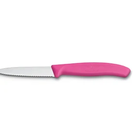 Victorinox Tırtıklı Soyma Bıçağı 8 cm Pembe