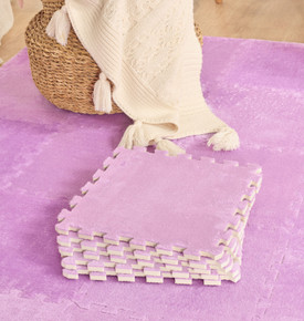 Kaşmir Halı 4'lü Puzzle Mat Gri 30x30 cm