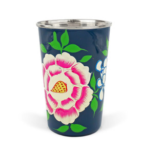 3rd Culture Çiçekli Lila Bardak 330 ml