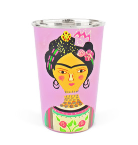 3rd Culture Portreli Bardak Pembe 