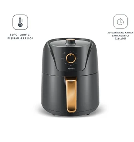 Homend Airfryday 2505H 8 Farklı Programlı, 4,3 Litre Airfryer Antrasit