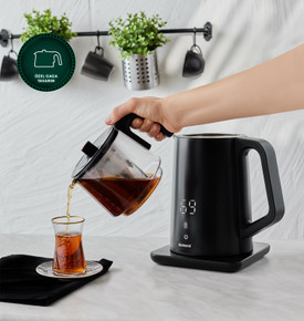 Homend Royaltea Cooltouch 1795H Dokunmatik El Yakmaz Gövdeli Paslanmaz Çelik Konuşan Çay Makinesi