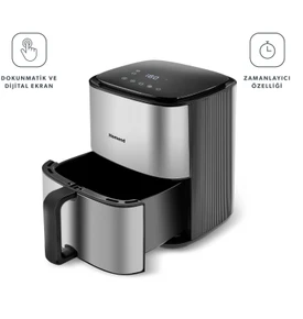 Homend Airfryday 2506H 8 Farklı Program 4,2 Litre Inox Airfryer