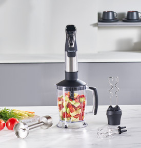 Homend Handmaid 1966h Inox XLarge Hazneli, Çift Bıçaklı Blender Set