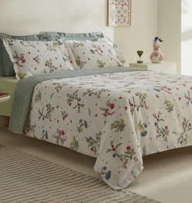 Karaca Home Dina %100 Pamuk Çift Kişilik Nevresim Takımı Multicolor