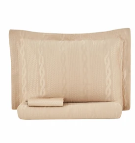 Nautica Home Rope Çift Kişilik Yatak Örtüsü Seti Beige 