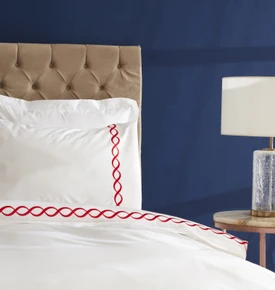 Nautica Home Billow Percale Çift Kişilik Nevresim Takımı Red