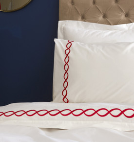 Nautica Home Billow Percale Çift Kişilik Nevresim Takımı Red