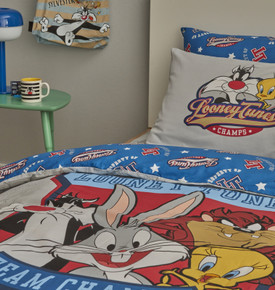 Karaca Home Looney Tunes Team Champs %100 Pamuk Tek Kişilik Nevresim Takımı