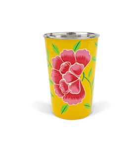 3rd Culture Çiçekli Lila Bardak 330 ml