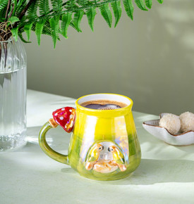 İstanbul Porselen Tropikal Kupa 400 ML Lacivert