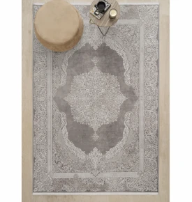 Kaşmir Halı Viskon Premium Alaz Bej 120x180 cm