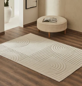Kaşmir Halı 7/24 İskandinav Thor Bej 80x300 cm