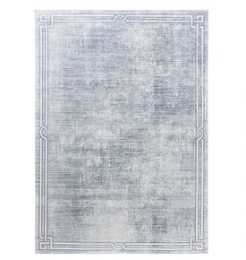 Sare By Kaşmir Halı Bordure Grey Yıkanabilir Kaymaz Taban 80x150 cm