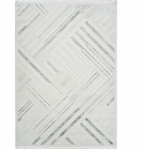 Kaşmir Halı 7/24 Elegante Lumina Grey 100x300 cm