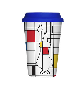 Bialetti Lichstein Porselen Take Away Mug Kapaklı