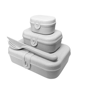 Koziol Yemek Saklama Kutusu Seti 6,2 cm x 16,6 cm x 23,2 cm Mavi