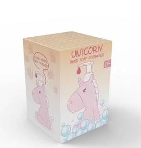 Dhink Unicorn Sıvı Sabunluk 13 cm x 10 cm x 17 cm Pembe