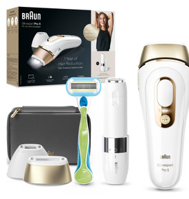 Braun Ipl Silk Expert Pro 5 Evde Tüy Alma Çanta Venüs Tıraş Makinesi 2 Başlık İle PL5146 Beyaz Gold