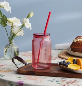 Karaca Container Verano Pipetli Bardak Mavi 500 ml 
