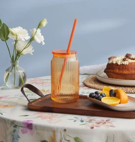 Karaca Container Verano Pipetli Bardak Kırmızı 500 ml