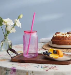 Karaca Container Verano Pipetli Bardak Kırmızı 500 ml