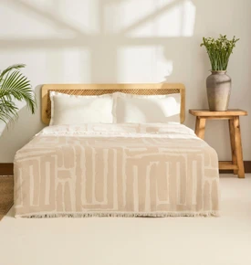 Kaşmir Home Mosy Çift Kişilik Jakar Müslin Pike Çağla