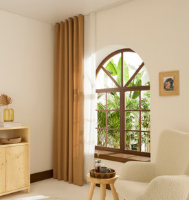 Kaşmir Home Perla Keten Fon Perde Açık Bej 150x270 cm