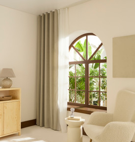 Kaşmir Home Holly Ada Fon Perde Açık Bej 150x270 cm