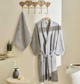 Kaşmir Home Maren Bornoz Set S-M Pudra
