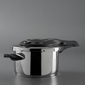 Jumbo Procook 4,5 Litre Gri Paslanmaz Çelik Düdüklü Tencere