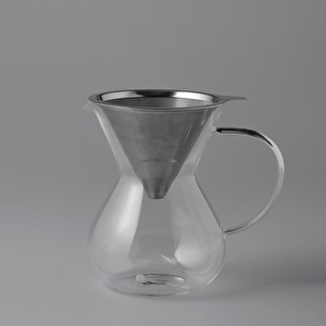 Jumbo Glory 850 Ml Çelik Süzgeçli Cam Kahve Demleme Ekipmanı