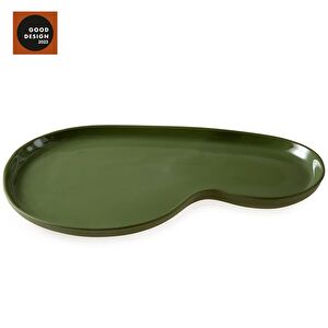 Jumbo Golf Line Yeşil Servis Tabak M