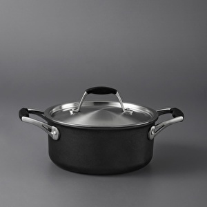 Jumbo New Moment Diamond İndüksiyon Tabanlı Siyah Derin Tencere 20 cm