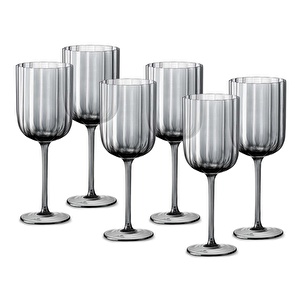 Jumbo Foggy Grey 6'lı Kadeh Takımı