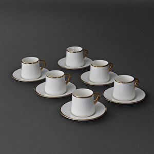 Jumbo Valetta Gold 12 Parça 6 Kişilik Fincan Takımı 90 ml