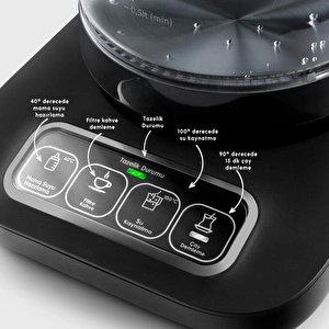 Karaca Çaysever Robotea Pro Connect 4 in 1 Konuşan Cam Çay Makinesi Silver görseli 7