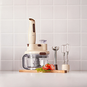 Homend Vintage Functionall 2834H Mutfak Robotu Bej görseli 2