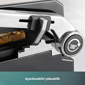 Homend Grilliant 1344H Inox Gövdeli, Döküm Plakalı Tost ve Izgara Makinesi görseli 7