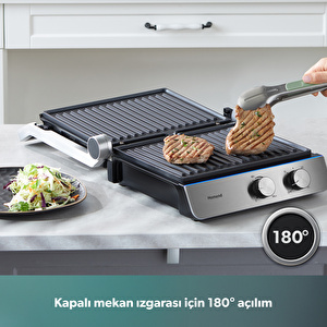 Homend Grilliant 1344H Inox Gövdeli, Döküm Plakalı Tost ve Izgara Makinesi görseli 5