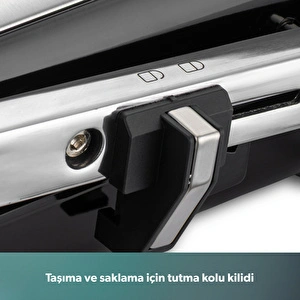 Homend Grilliant 1344H Inox Gövdeli, Döküm Plakalı Tost ve Izgara Makinesi görseli 6