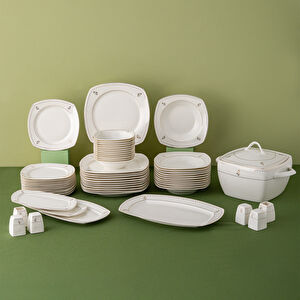 Emsan Belinda 60 Parça Yarım Kare 12 Kişilik Yemek Takımı