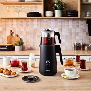 Karaca Cool Touch 1502 Çift Cidarlı Dijital Ekran Çay Makinesi Black görseli 1