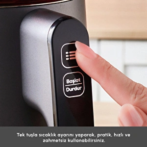 Karaca Cool Touch 1502 Çift Cidarlı Dijital Ekran Çay Makinesi Silver görseli 6