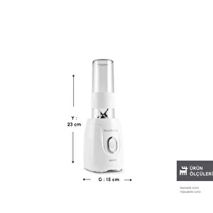 Karaca Blendfit Go Personal Kişisel Smoothie Blender Matte White görseli 2