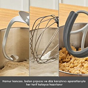 Karaca Maestro Artisan Döküm Hamur Yoğurma Makinesi Ultra Sessiz 6 Litre Kırmızı görseli 4