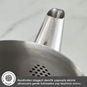 Karaca Belinay İndüksiyon Tabanlı Midi Rose Çaydanlık Takımı görseli 7