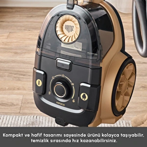Karaca Vantuz High Force F2 Matte Mineral Gold Elektrikli Süpürge görseli 6